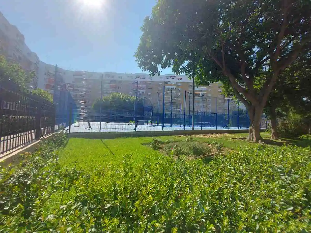 Pistas de tenis del club cultural y deportivo del Barrio de Santa Aurelia